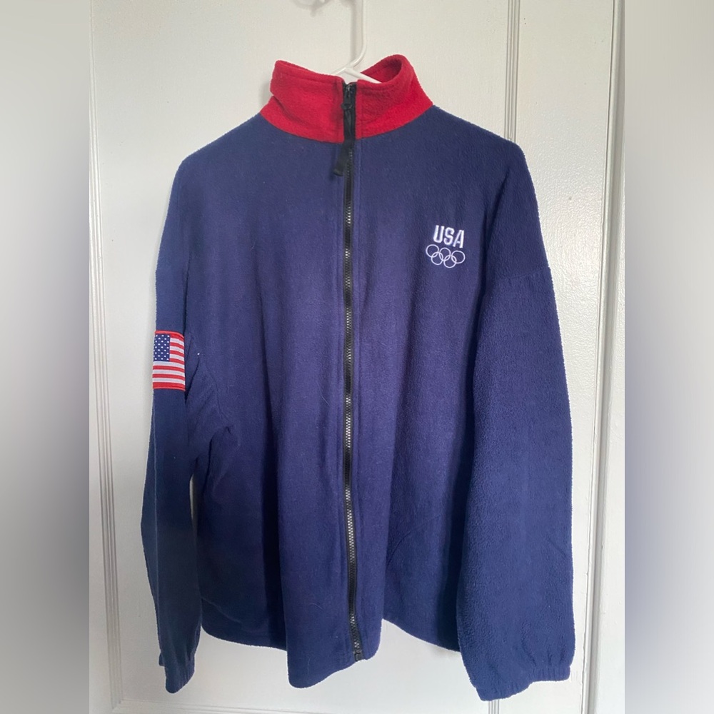 Vintage USA Olympics fleece zip up